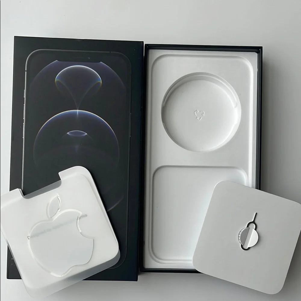 Apple iPhone Box with Black and White Accents